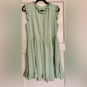 Women’s lace trim mini dress